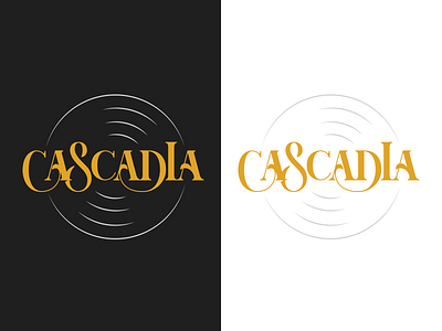 Cascadia Final custom type hand lettering lettering logotype record record store serif typography vinyl