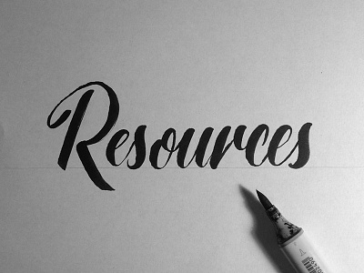 Resources books brush lettering lettering resources script typography