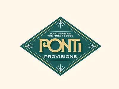Ponti Provisions branding & packaging brand branding cooking cooking brand design graphic design logo design packaging packaging design ponti provisions typography
