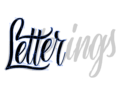 Letterings beziers design hand lettering illustrator lettering process typography vector