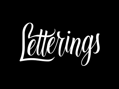 Letterings brush hand lettering lettering script typography