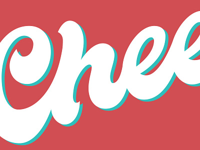 Chee cheers hand lettering script type typography