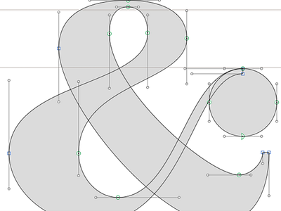 Ampersand ampersand bezier design glyphs lettering process type typography