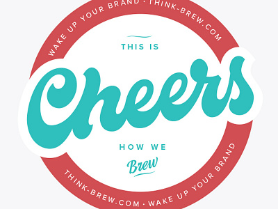 Cheers Coaster coaster design graphic hand illustration lettering