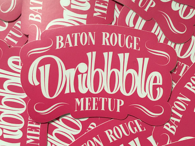 BR Dribbble meetup stickers
