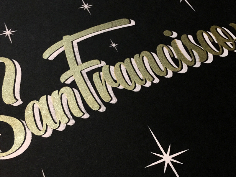 San Francisco - screen print by Winston Scully on Dribbble