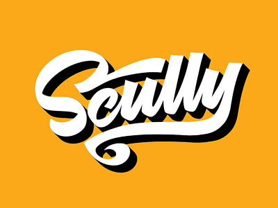 Scully t-shirt lettering