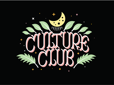 Culture Club illustrations lettering typogaphy