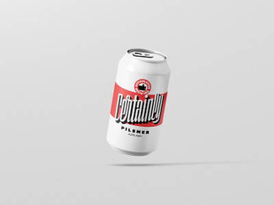 Certainly Pilsner (Octobeer) beer beer label handlettering label design lettering logo mockup pilsner script typography