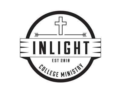 Inlight Colllege Ministries Logo badge banner branding christianity college design graphic design logo ministry typography