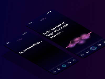 Voice assistant app design