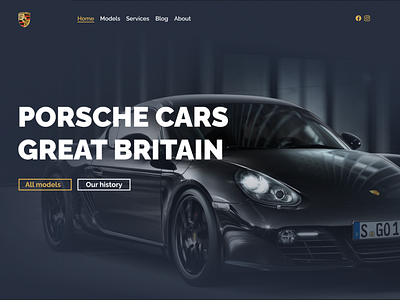 Porsche British design concept design graphic design ux