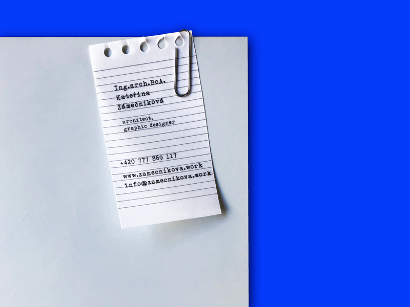 Some titles and my number pocketbook block notebooks diary architect blue composition notepad design visual card business card