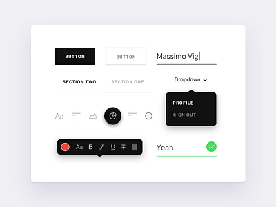 A (very) minimalist and secret UI Kit