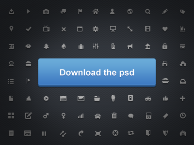 Mini glyphs (12 px) - Free PSD 12px dowload free glyphs icons mini path pixel psd shapes vector