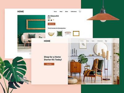 HOME Furniture Kit Website decor design furniture home product design retail ui ux website