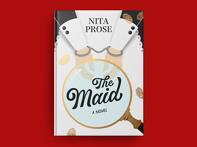 The Maid by Nita Prose book book cover book cover design design digital art digital illustration hand lettering illustration lettering maid procreate the maid