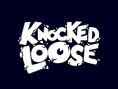 Knocked Loose band bandmerch hand drawn handlettering hardcore illustration knockedloose lettering merch metal procreate tshirt