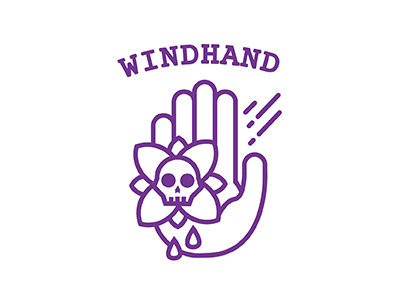 Windhand icon band doom flower goth hand heavy heavy metal icon logo metal skull windhand