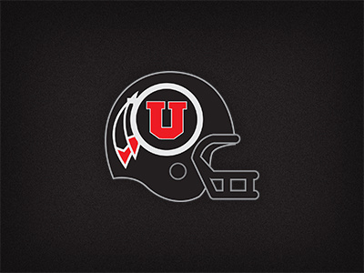 Utah Utes football helmet college flat football helmet icon logo pac12 sports utah utes