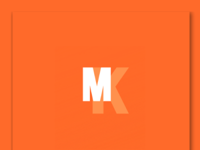 MK logo graphic design logo