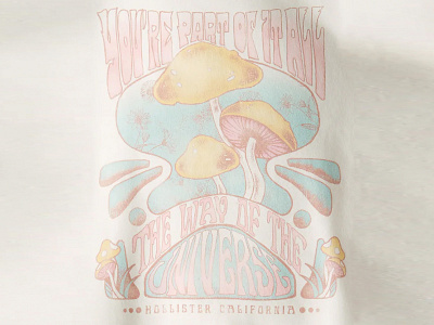 RETRO MUSHROOM GRAPHIC - HOLLISTER