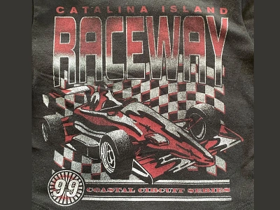 CATALINA ISLAND RACEWAY - HOLLISTER apparel car carshow design formula1 graphic design hollister illustration moto nascar print racecar raceway racing retro screenprinting technique tshirt vintage