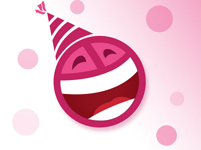 Hello dribbble! dribbble emoji first happy hello party welcome