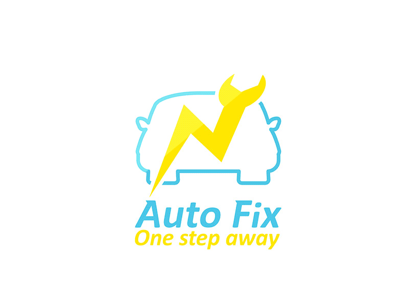 Autofix Logo auto autofix brand branding center logo service