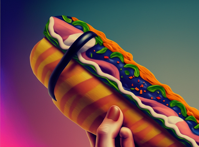 Hotdog 3d animation branding design graphic design illustration logo
