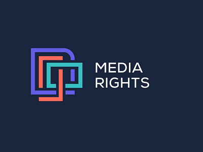 Media Rights Logo brand branding clientwork design graphic design logo logodesign mark