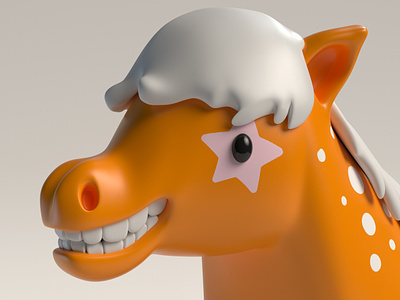 Edmund the Appaloosa Horse 3d c4d cinema 4d design horse illustration redshift3d toy