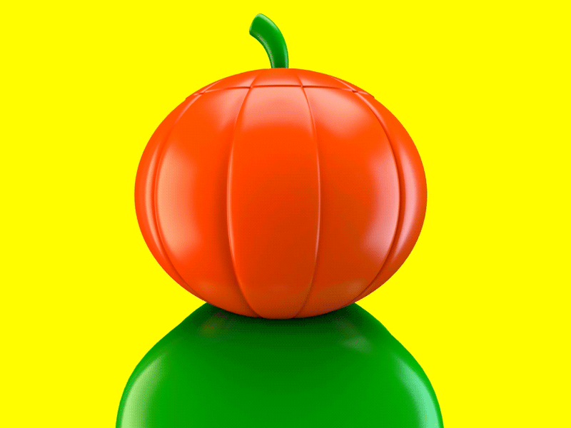 Pumpkin face black gif green halloween orange pumpkin yellow