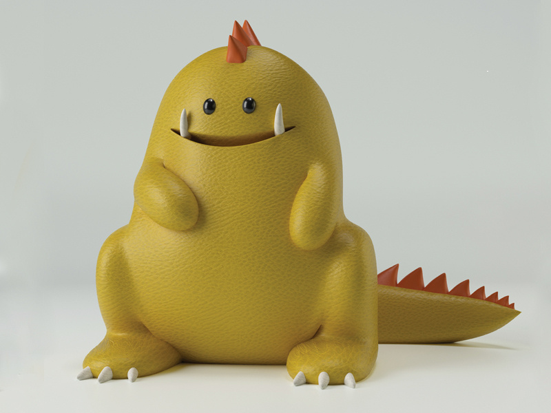 Dragon Josephlattimer cgi design toys model c4d yellow dragon