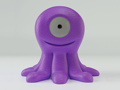Octopus 3d 3d art cinema 4d design illustration octopus purple toy