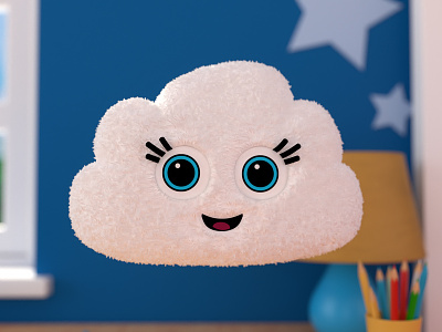 Cloud 3d cinema 4d cloud design illustration toy