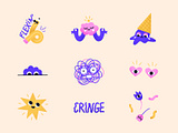 WEIRDOS | Stickerpack for Snapchat by Radostina Georgieva on Dribbble