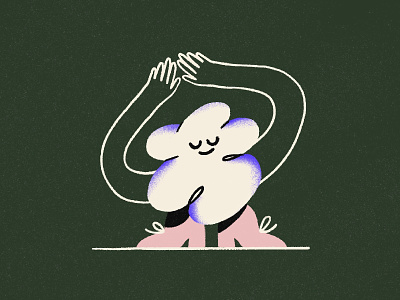 A happy cloud ☁️ character character design cloud funny hand drawn happy illustration illustration style procreate quirky