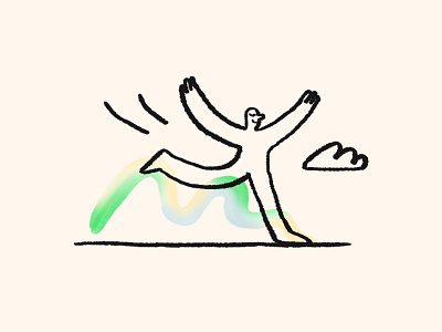 Breaking free from the past ⛓ app blackandwhite character hand drawn illustration illustrator ink meditation process product illustration spot illustration