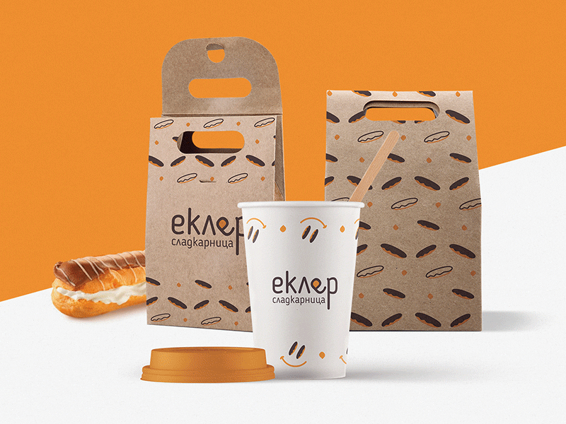 Eclair - Sweets and Coffee | Logo design & Branding