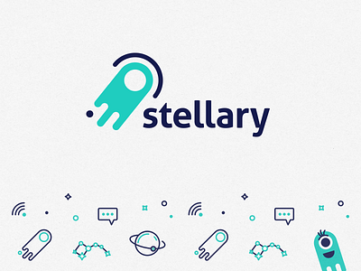 Stellary Agency | Logo & Pattern agency branding cosmos logo pattern stellar stroke