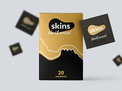 Skins Premium Condoms | Packaging Concept branding coloured condoms concept condoms packaging premium