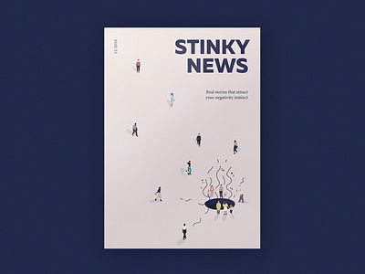 Stinky News editorial editorial design illustration magazine magazine cover news social