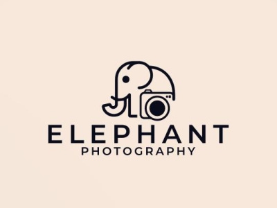 Elephant logo trendy