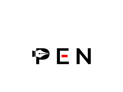 Pen logo trendy