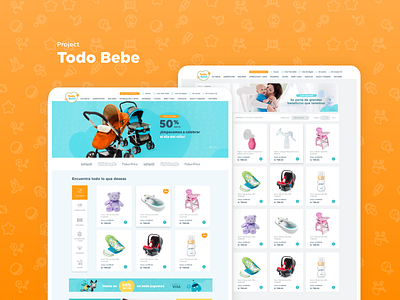 Web design Baby ecommerce design ui ui ux ui design ux design web website design