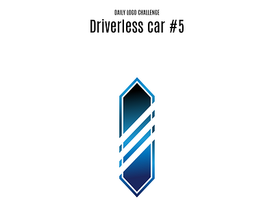 Driverless Car #5 blue and black blue and white branding car car logo challenge concept contrast daily logo daily logo challenge daily logo design driverless car onward