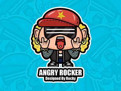 Angry Rocker illustration