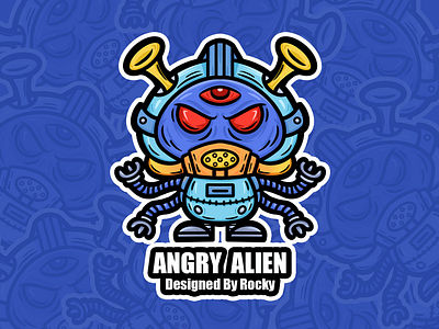 Angry Alien illustration