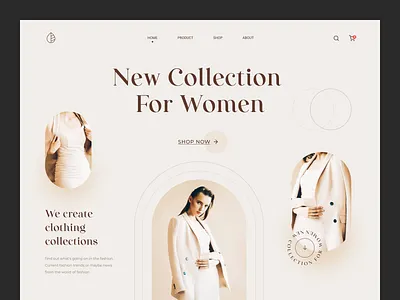 Woman Fashion Landing Page fashion landing page ui website websited woman